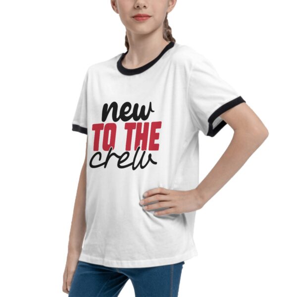 New To Crew T Shirts for Teens with Black Border - Image 5