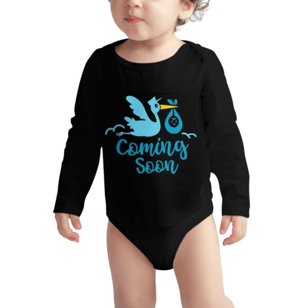 Baby Coming Soon Long Sleeve Onesies - Image 4