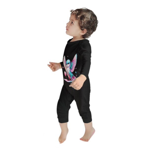 Colorful Sparrow Baby Long Sleeve Romper - Image 4