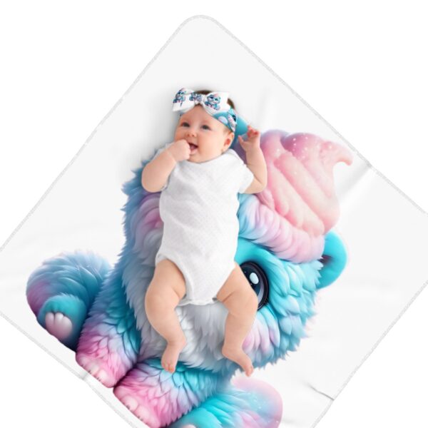 Fluffy Cute Cat Baby Headbands & Swaddle Blanket Set - Image 4