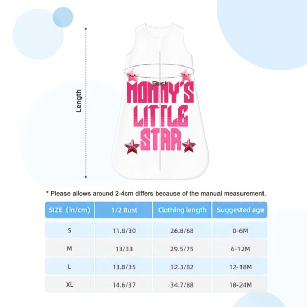 Mommy Little Star Sleeveless Baby Sleep Sack - Image 5