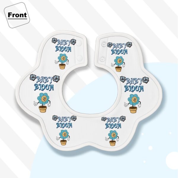 Cute Baby Bloom Petal Cotton Baby Bibs - Image 3