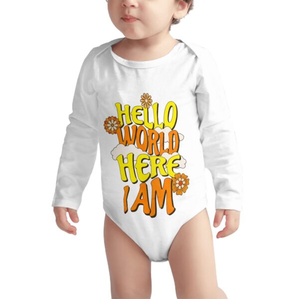 Hello World Long Sleeve Onesies