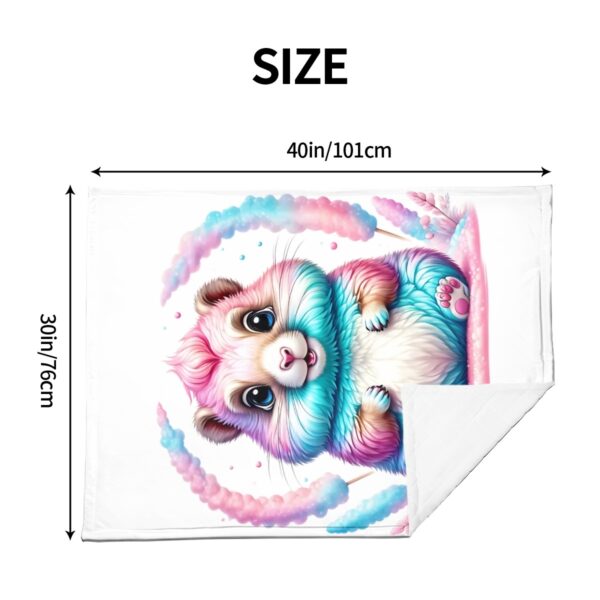 Colorful Bunny Super Soft Plush Baby Blanket - Image 5